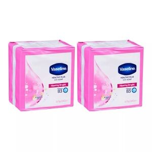 Vaseline Healthy Plus Bar Soap. 2pk with 3 bars each. Healthy Bright formula.